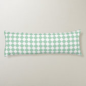 Coussins Longs Motif diamant Green White Checker (Dos)