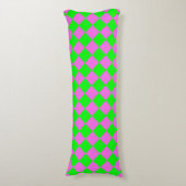 Coussins Longs Motif diamant Pink Green Checker (Devant (Vertical))