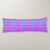 Coussins Longs Motif diamant rose, violet, bleu (Dos)