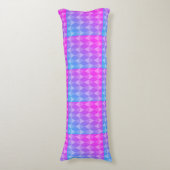 Coussins Longs Motif diamant rose, violet, bleu (Devant (Vertical))