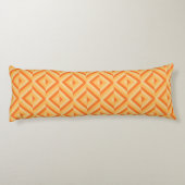 Coussins Longs Motif Diamond Orange Trois Tons (Dos)