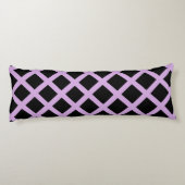 Coussins Longs Motif Diamond Stripes de Lavender violet (Dos)