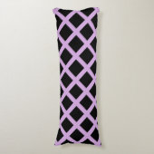 Coussins Longs Motif Diamond Stripes de Lavender violet (Devant (Vertical))