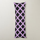Coussins Longs Motif Diamond Stripes de Lavender violet (Dos (Vertical))