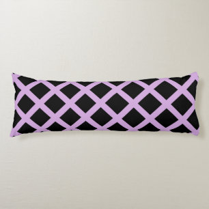 Coussins Longs Motif Diamond Stripes de Lavender violet
