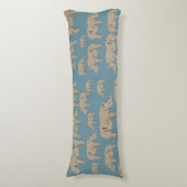 Coussins Longs Motif d'illustration Rhinoceros Rhino (Devant (Vertical))