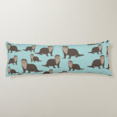 Coussins Longs Motif d'illustrations de mignon Otter (Dos)