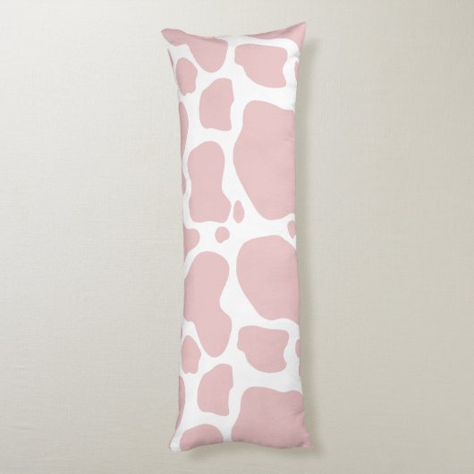 Coussins Longs Motif D'Impression De Vache Rose Pour Les Amateurs (Dos (Vertical))