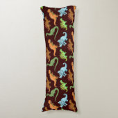 Coussins Longs Motif Dinosaures (Devant (Vertical))