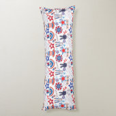 Coussins Longs motif du 4 juillet 01x4 (Dos (Vertical))