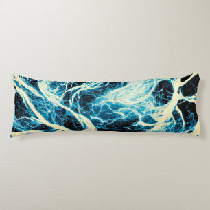 Coussins Longs Motif éclair orage bleu
