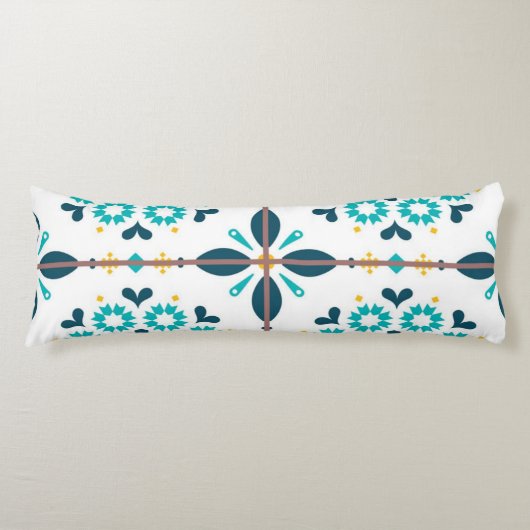 Coussins Longs Motif en céramique (Devant)