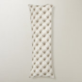 Coussins Longs Motif en cuir blanc (Devant (Vertical))