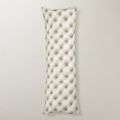Coussins Longs Motif en cuir blanc (Dos (Vertical))