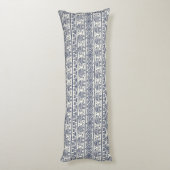 Coussins Longs Motif ethnique bleu d'éléphant (Dos (Vertical))