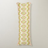 Coussins Longs Motif ethnique branché d'Ikat en blanc pour Custom (Devant (Vertical))