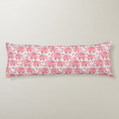 Coussins Longs Motif ethnique rouge d'éléphant (Dos)