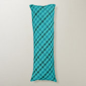 Coussins Longs Motif fait sur commande terriblement turquoise de (Devant (Vertical))