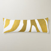 Coussins Longs Motif Faux Gold Zebra Print Stripes (Devant)