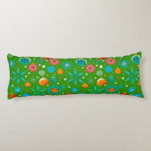 Coussins Longs Motif festif de Noël vibrant (Dos)