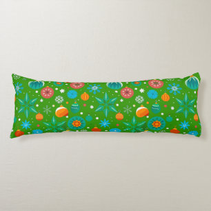 Coussins Longs Motif festif de Noël vibrant