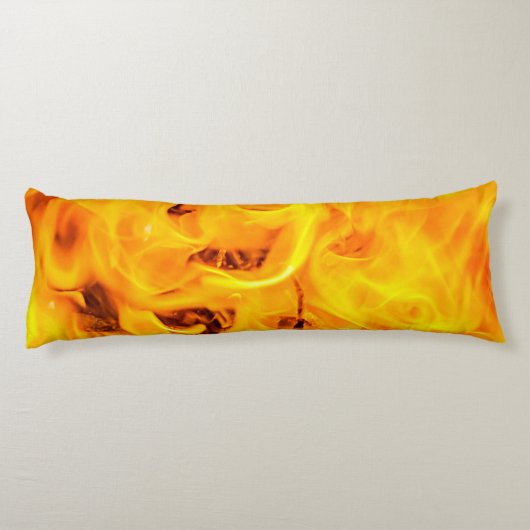 Coussins Longs Motif Feu Et Flames (Dos)