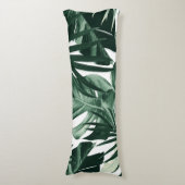 Coussins Longs Motif Feuille de la Jungle tropicale #4 (Devant (Vertical))