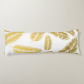 Coussins Longs Motif Feuille Faux Gold Palm (Dos)