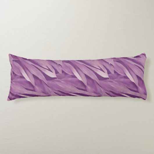 Coussins Longs Motif Feuille moderne Lavender (Devant)