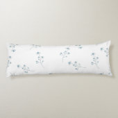 Coussins Longs Motif Fleur sauvage bleu (Dos)