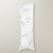 Coussins Longs Motif Fleur sauvage bleu (Devant (Vertical))