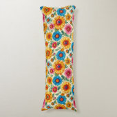 Coussins Longs Motif floral (Devant (Vertical))