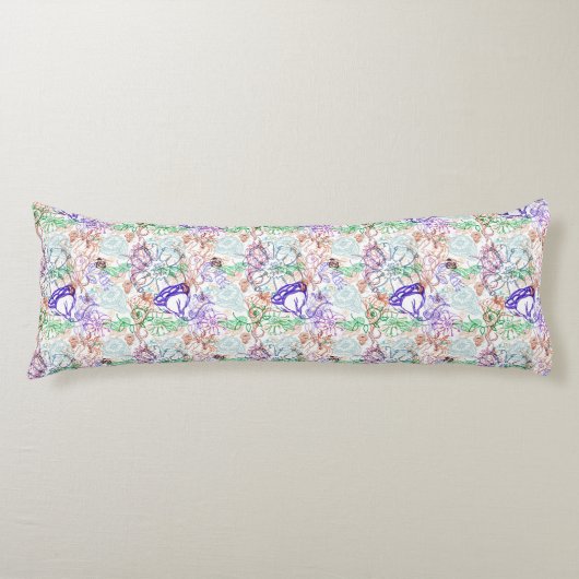 Coussins Longs Motif floral 8 (Devant)