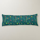 Coussins Longs Motif floral avec les oiseaux 2 de bande dessinée (Dos)