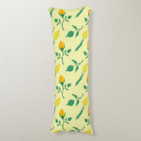 Motif floral avec rose jaune et fleurs de tulipe