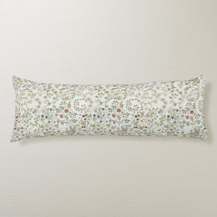 Coussins Longs Motif floral broderie vintage windrush Morris