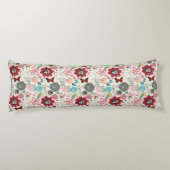 Coussins Longs Motif floral dans le rétro style 5 (Dos)