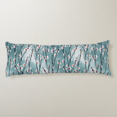 Coussins Longs Motif floral de fleurs de prune de printemps (Dos)