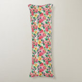 Coussins Longs Motif floral de ketmie tropicale (Devant (Vertical))