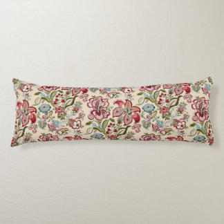 Coussins Longs Motif Floral Fleurs tendance colorées rose vert