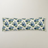 Coussins Longs Motif floral Rose Bleue (Dos)