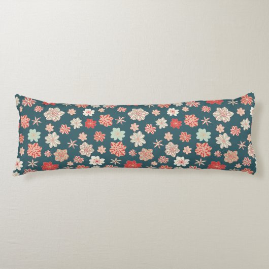 Coussins Longs Motif floral sans couture (Devant)