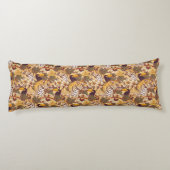 Coussins Longs Motif floral tropical avec le tigre (Dos)