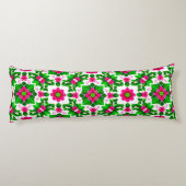 Coussins Longs Motif floral tropical vibrant (Dos)