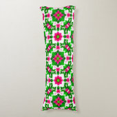 Coussins Longs Motif floral tropical vibrant (Devant (Vertical))