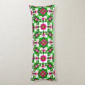 Coussins Longs Motif floral tropical vibrant (Dos (Vertical))