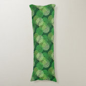 Coussins Longs Motif floral vert (Devant (Vertical))