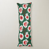 Coussins Longs Motif floral vibrant (Dos (Vertical))