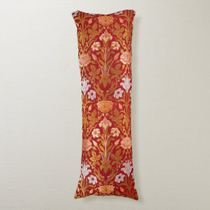 Coussins Longs Motif floral vintage de rose et de lys de William