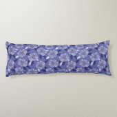 Coussins Longs Motif floral violet Pervenche (Dos)